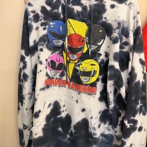 Vintage Power Rangers Blue and White Apparel